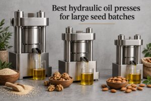 Best hydraulic oil presses for large seed batches