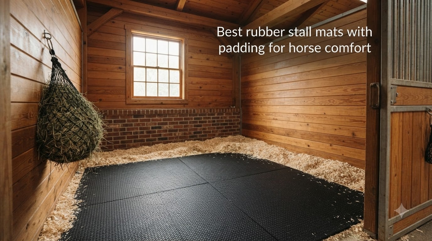Best rubber stall mats with padding for horse comfort