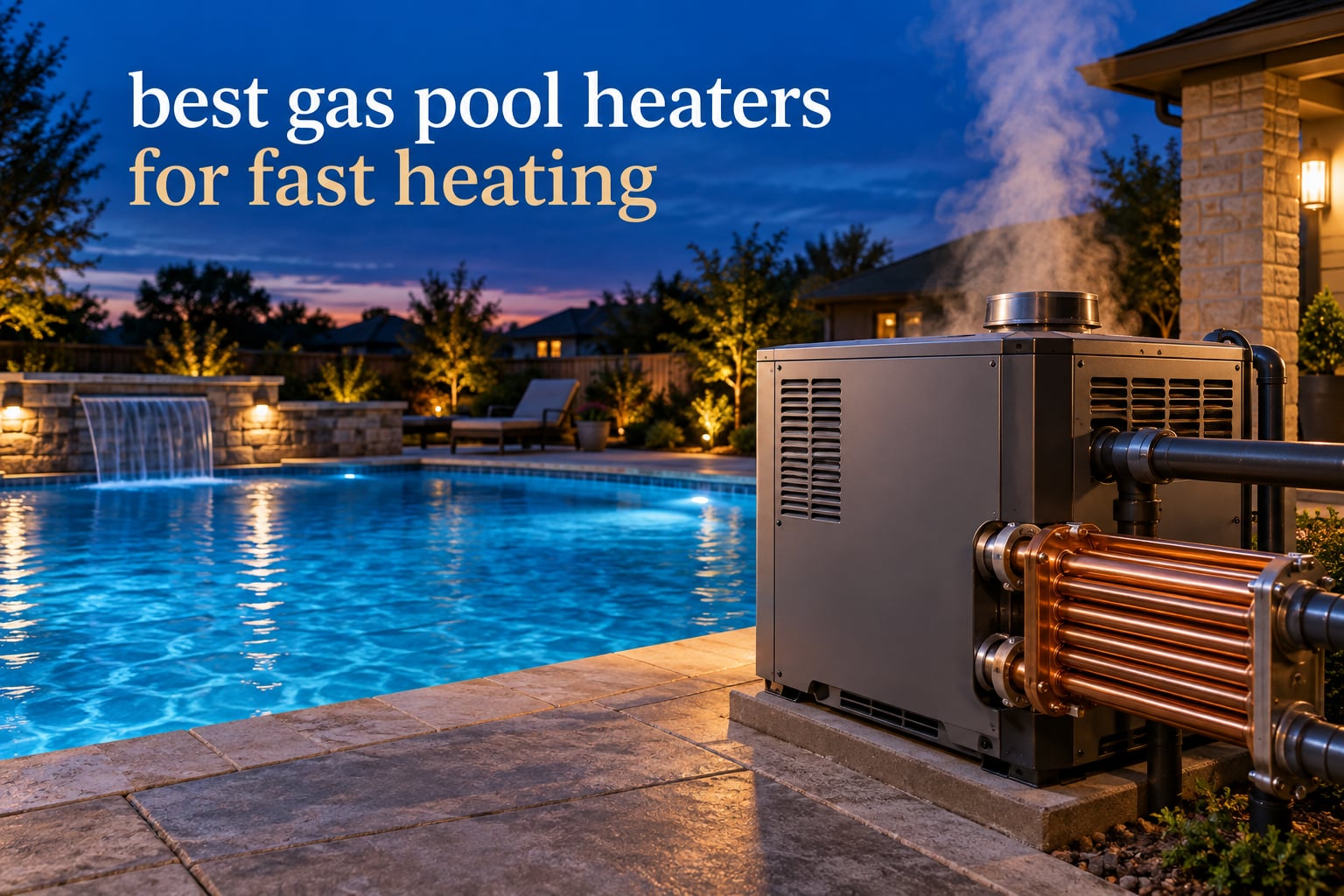 best gas pool heaters for fast heating