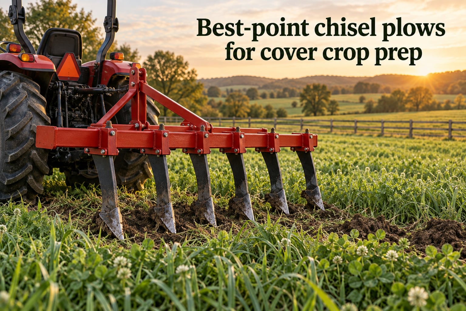 Best 3-point chisel plows for cover crop prep