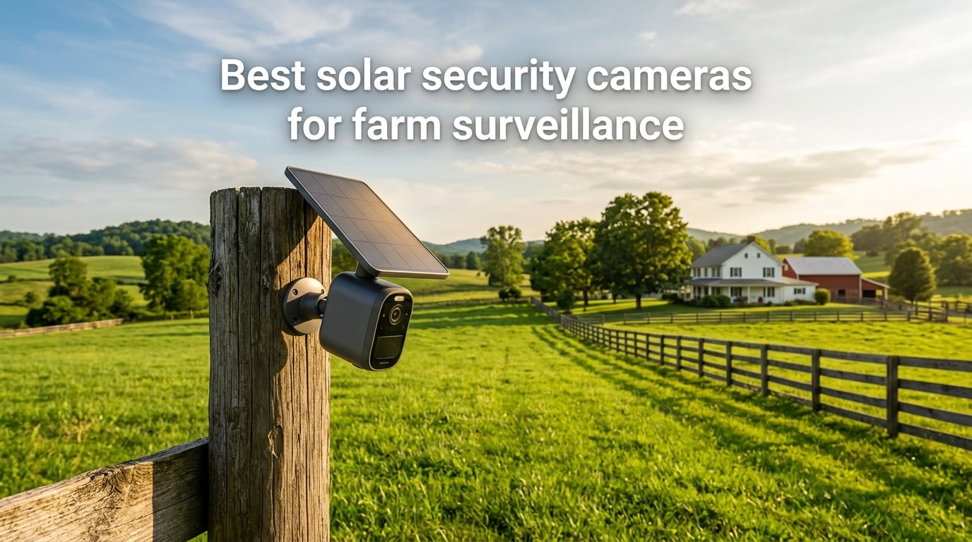 Best solar security cameras for farm surveillance