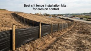Best silt fence installation kits for erosion control