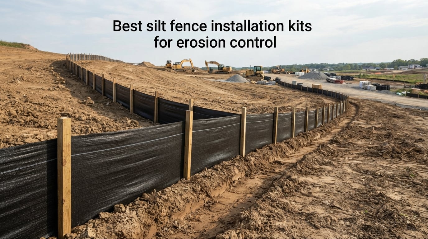 Best silt fence installation kits for erosion control