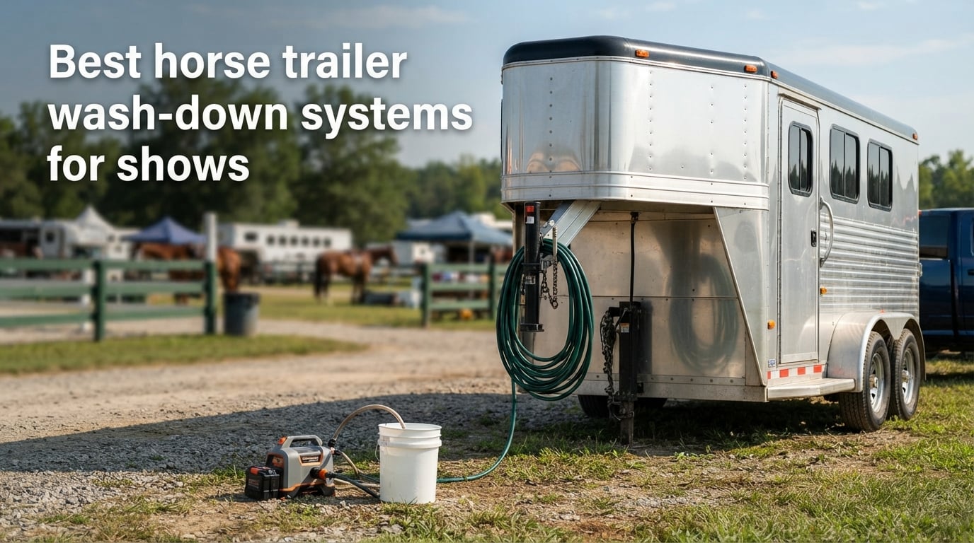 Best horse trailer wash-down systems for shows