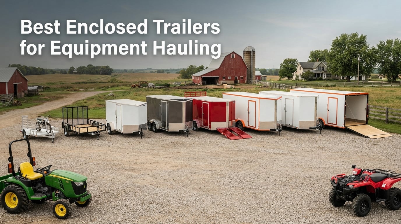 Best Enclosed Trailers for Equipment Hauling