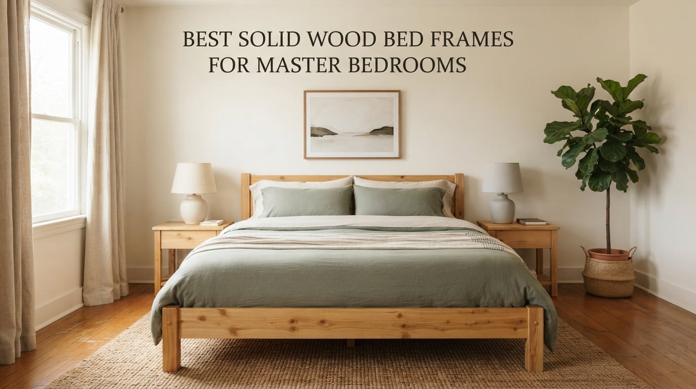 Best Solid Wood Bed Frames for Master Bedrooms