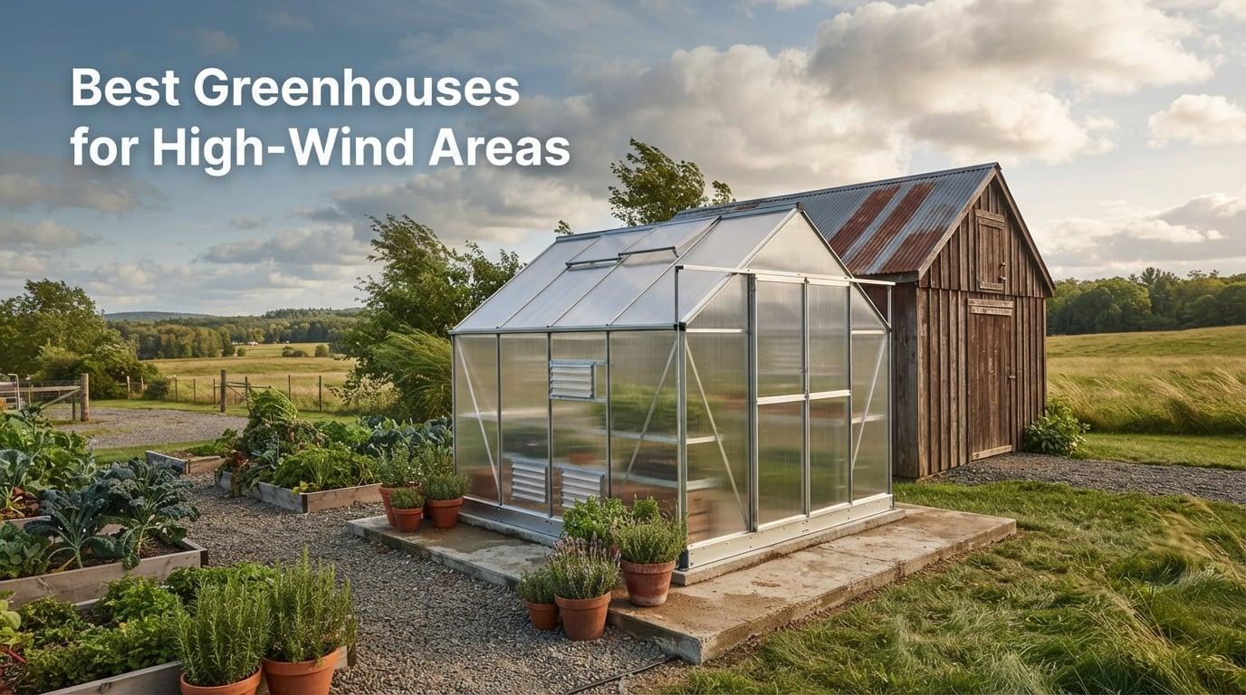 Best Greenhouses for High-Wind Areas