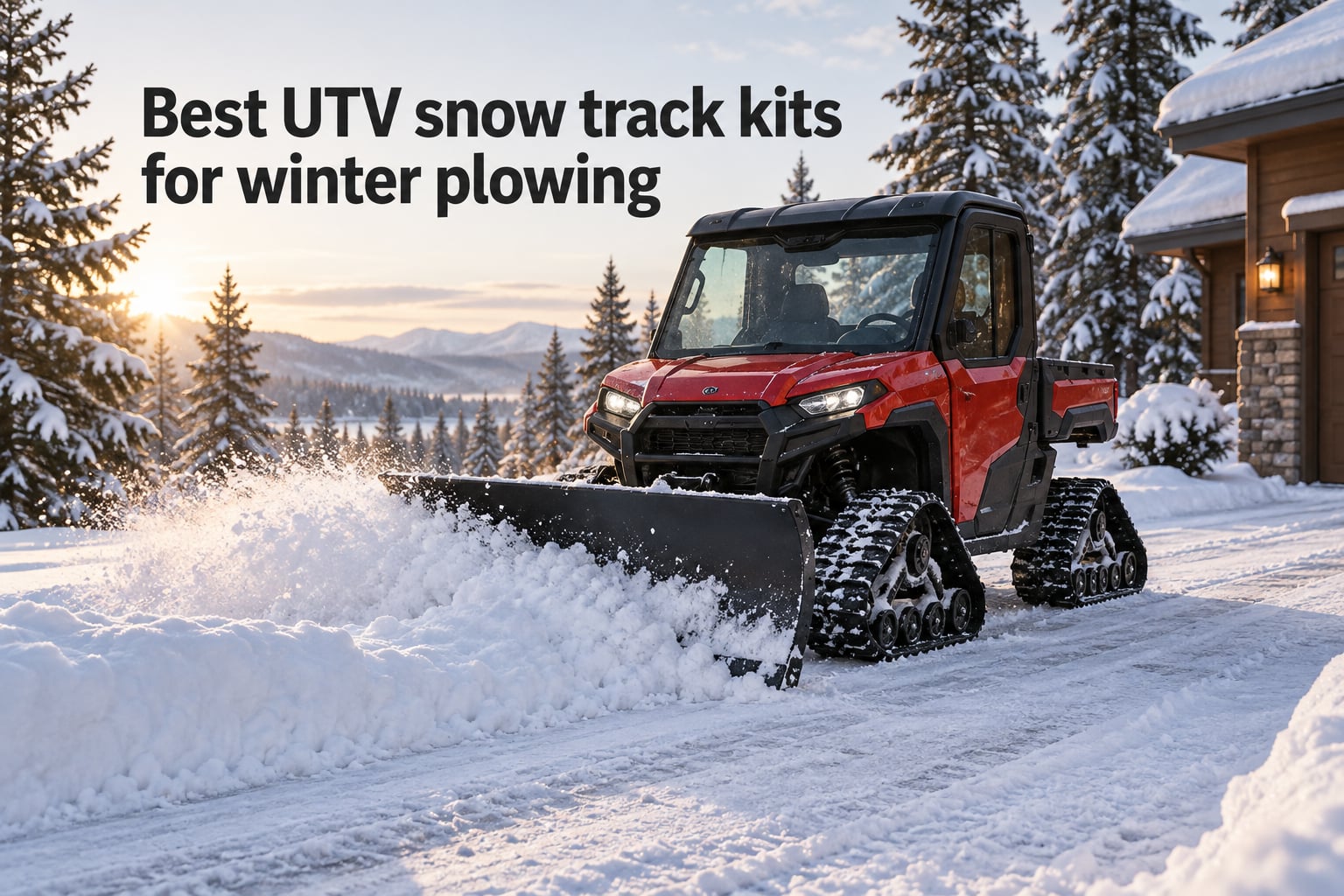 Best UTV snow track kits for winter plowing