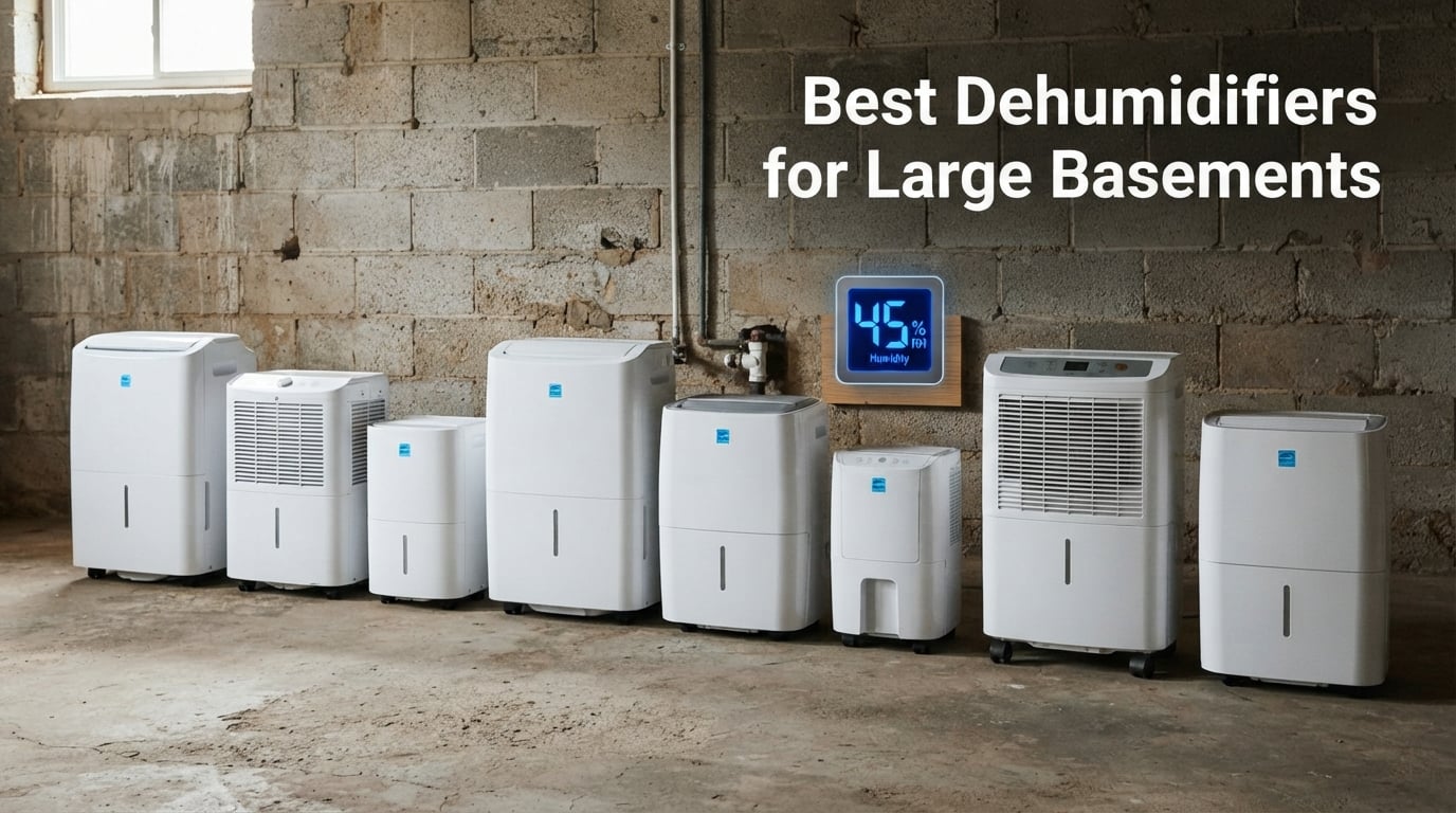 Best Dehumidifiers for Large Basements