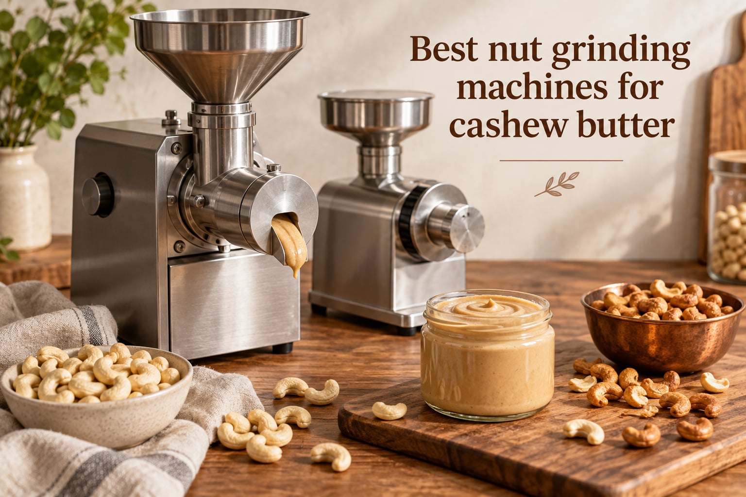 Best nut grinding machines for cashew butter