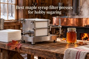 Best maple syrup filter presses for hobby sugaring