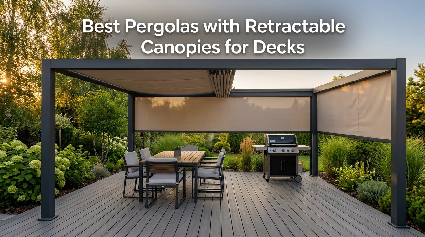 Best Pergolas with Retractable Canopies for Decks