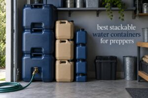 best stackable water containers for preppers