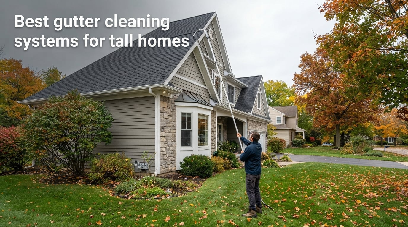 Best gutter cleaning systems for tall homes