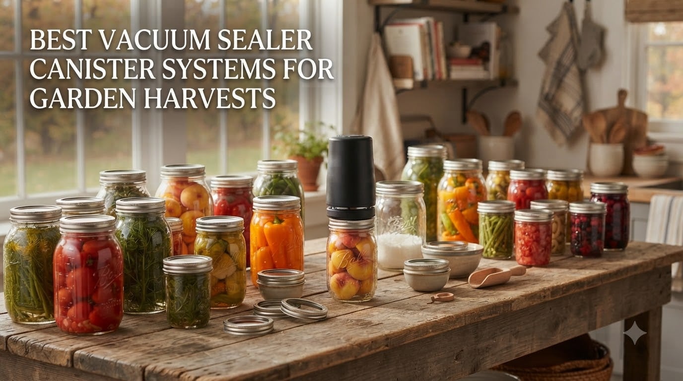 Best vacuum sealer canister systems for garden harvests