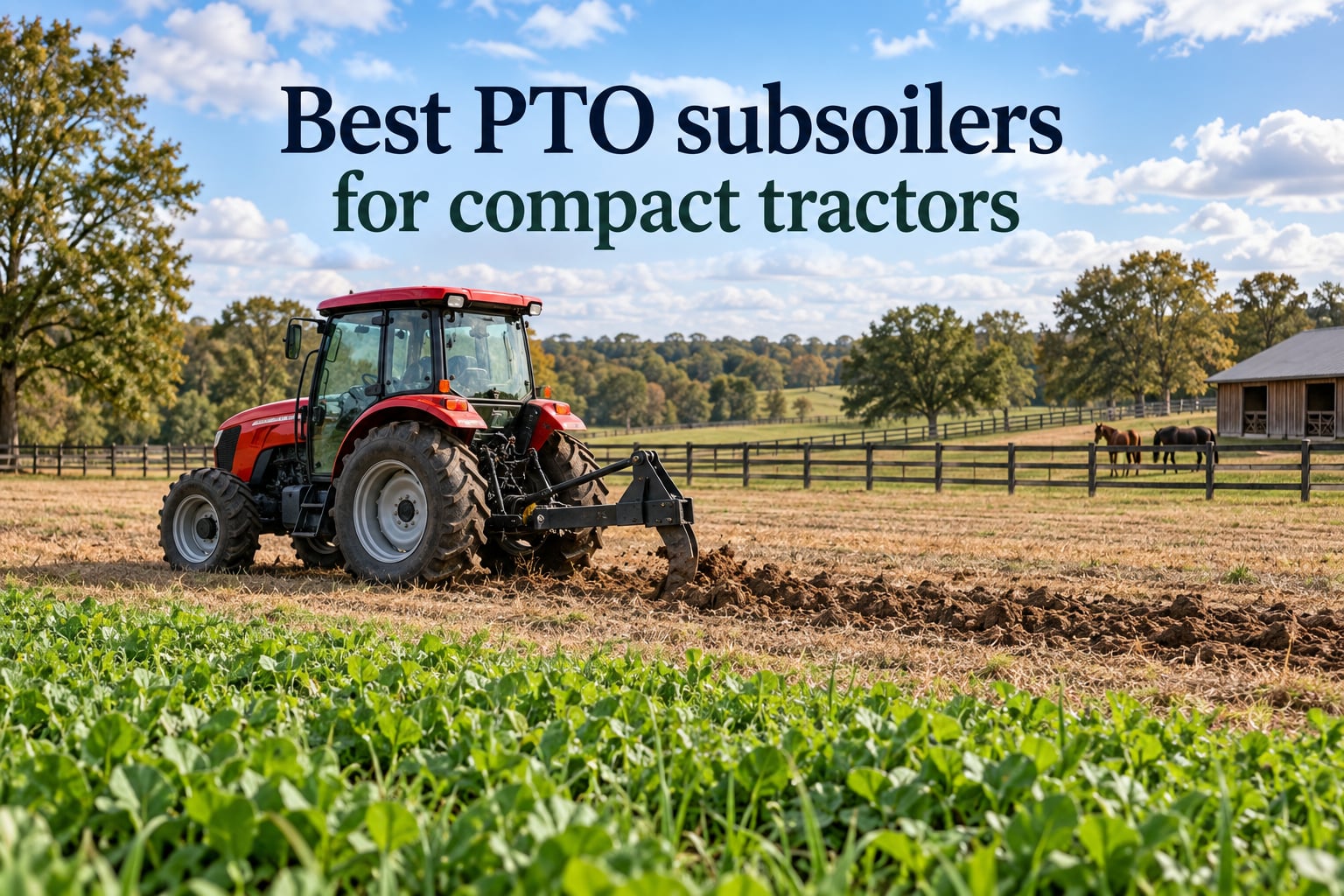 Best PTO subsoilers for compact tractors