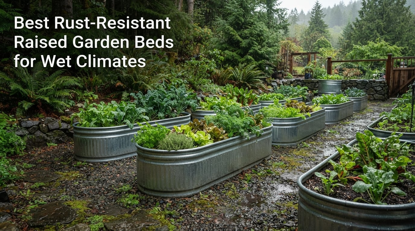 Best Rust-Resistant Raised Garden Beds for Wet Climates