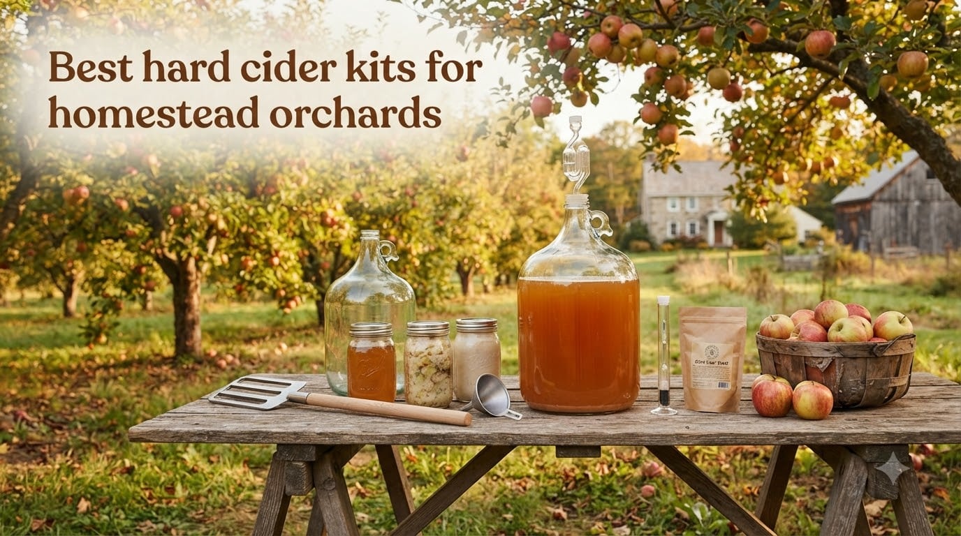 Best hard cider kits for homestead orchards