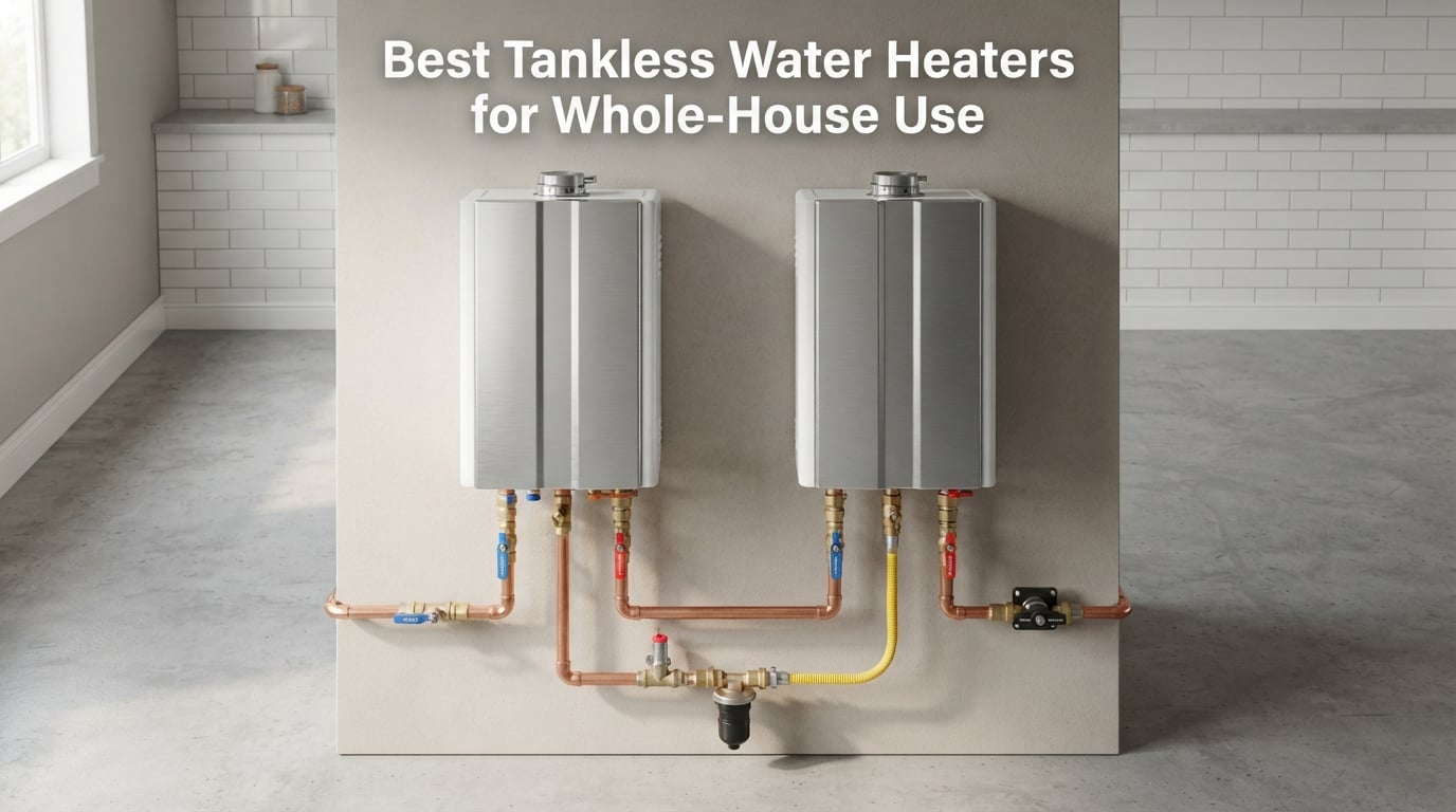 Best Tankless Water Heaters for Whole-House Use