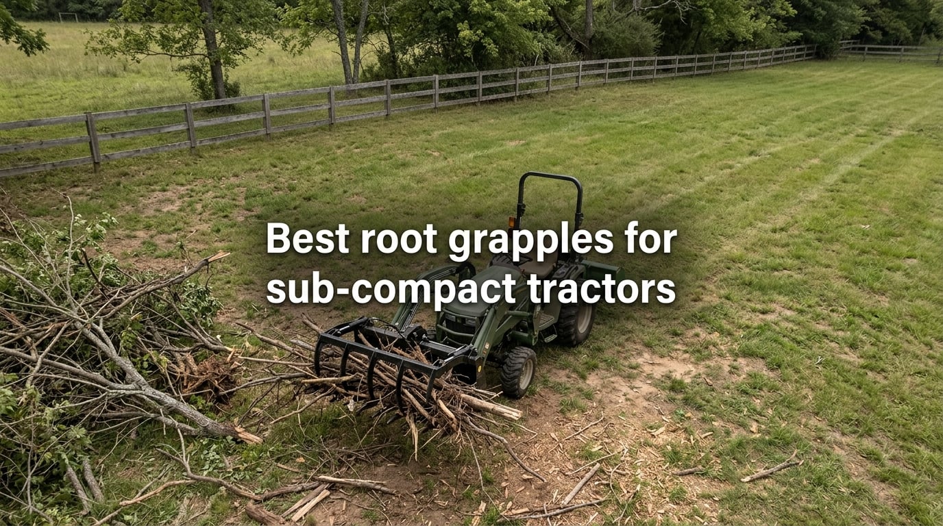 Best root grapples for sub-compact tractors