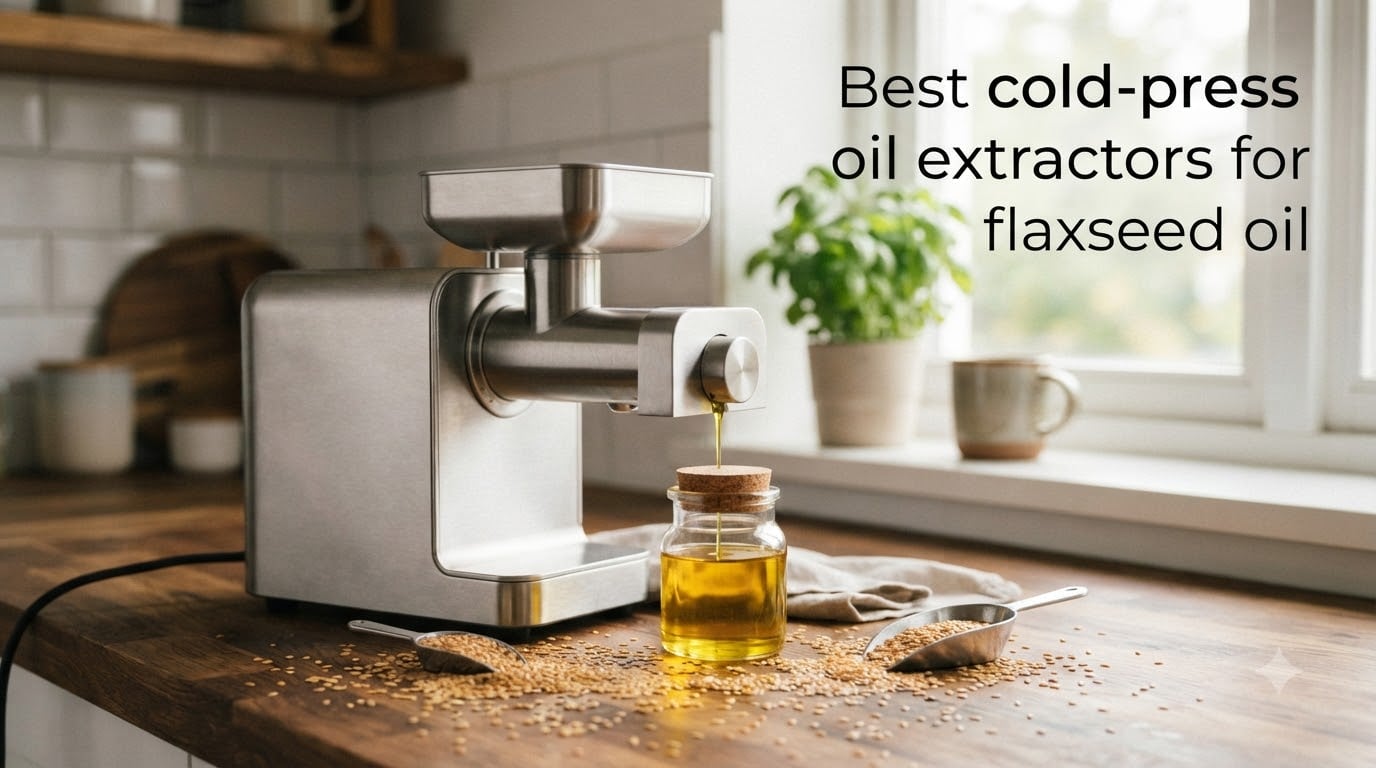 Best cold-press oil extractors for flaxseed oil