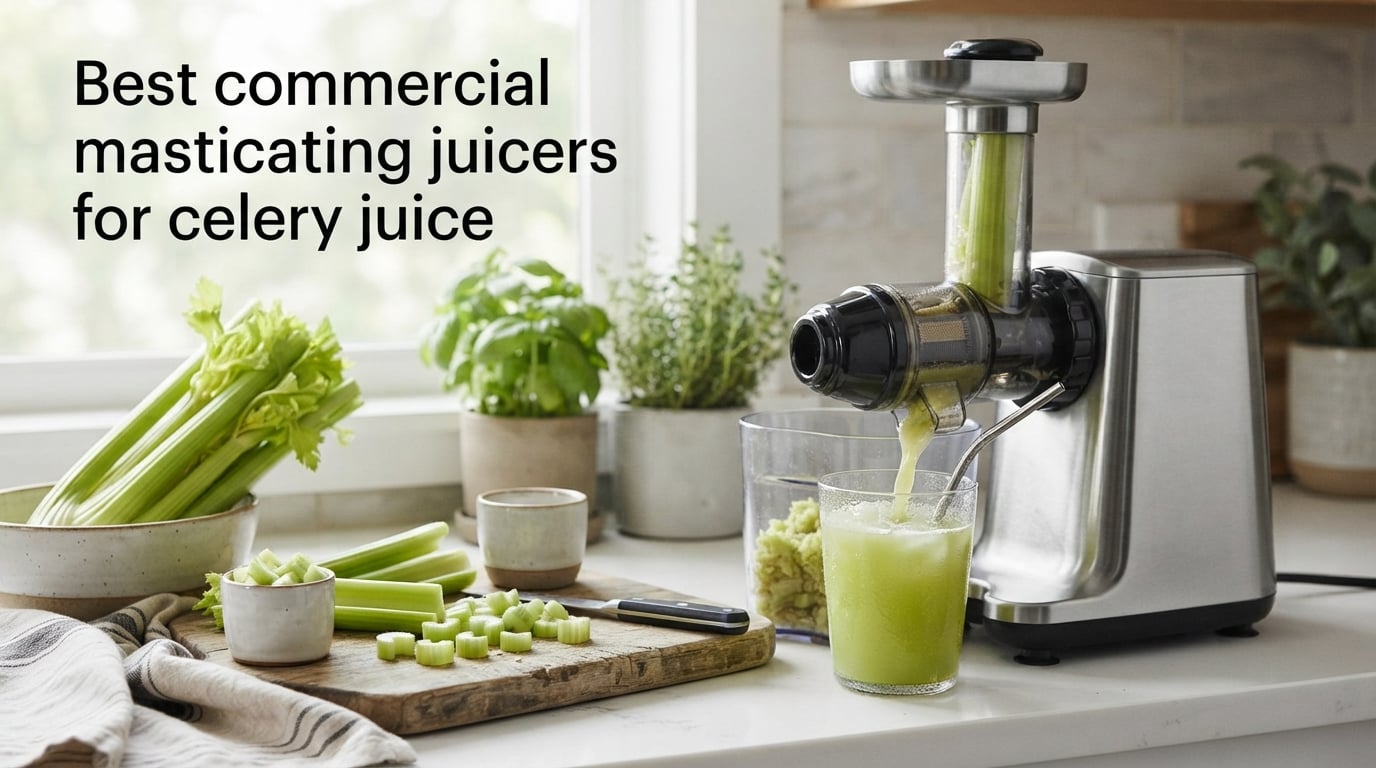 Best commercial masticating juicers for celery juice