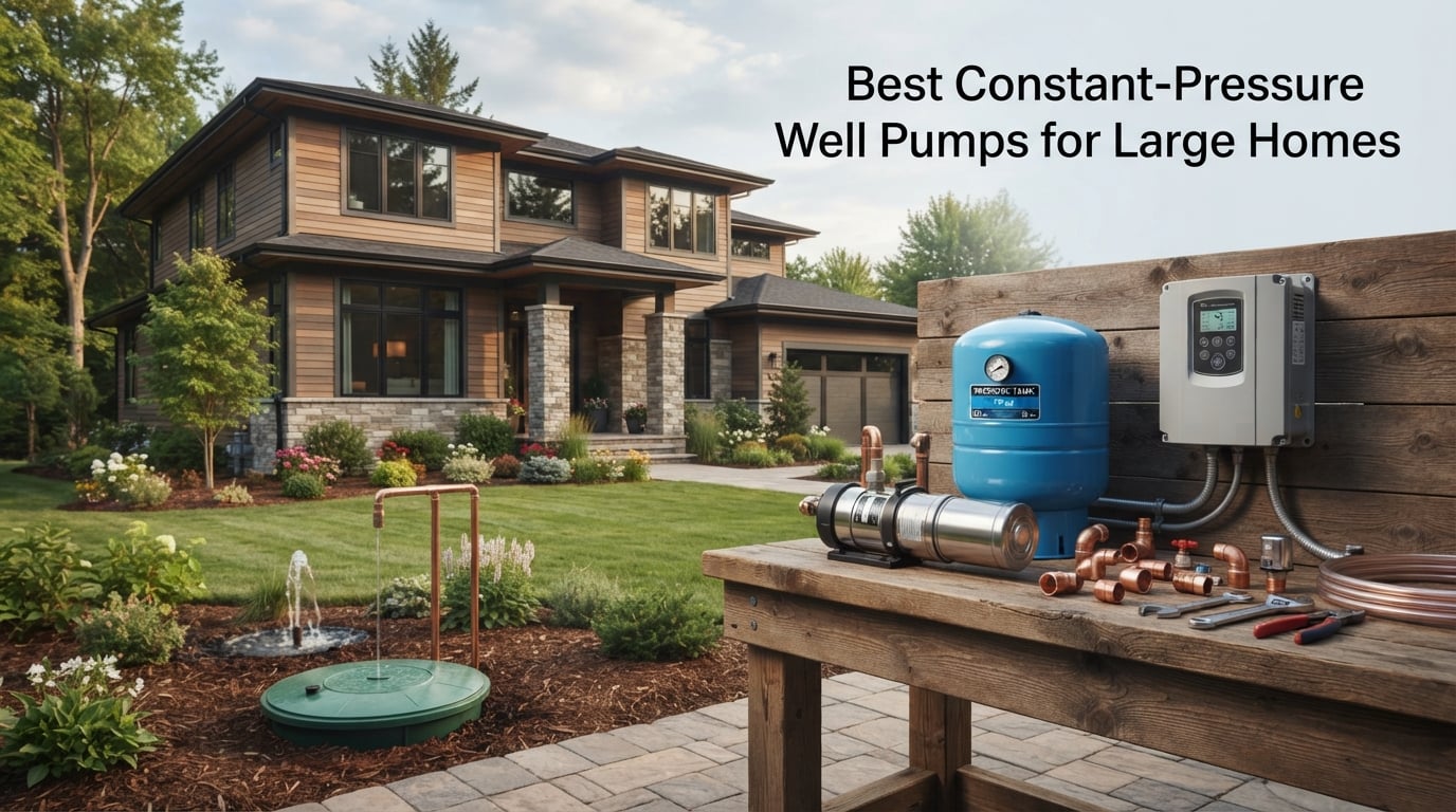 Best Constant-Pressure Well Pumps for Large Homes