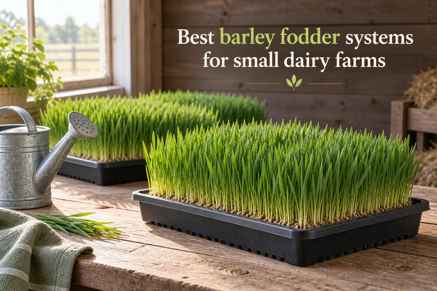 Best barley fodder systems for small dairy farms