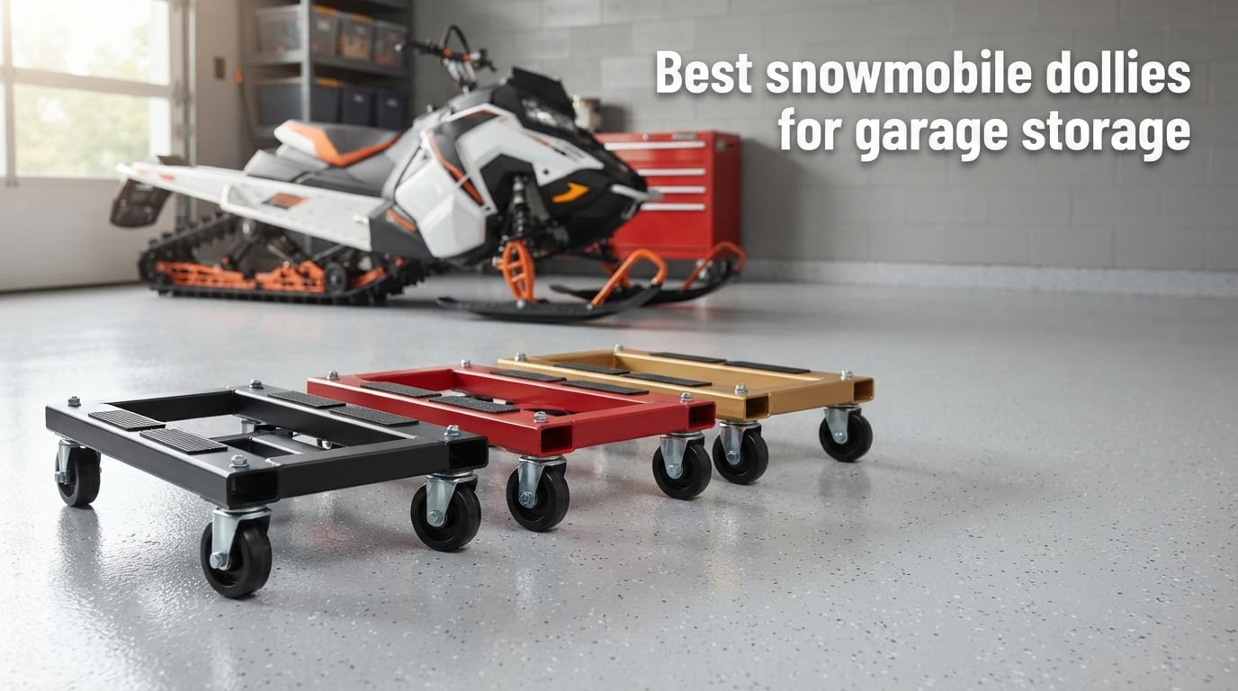 Best snowmobile dollies for garage storage