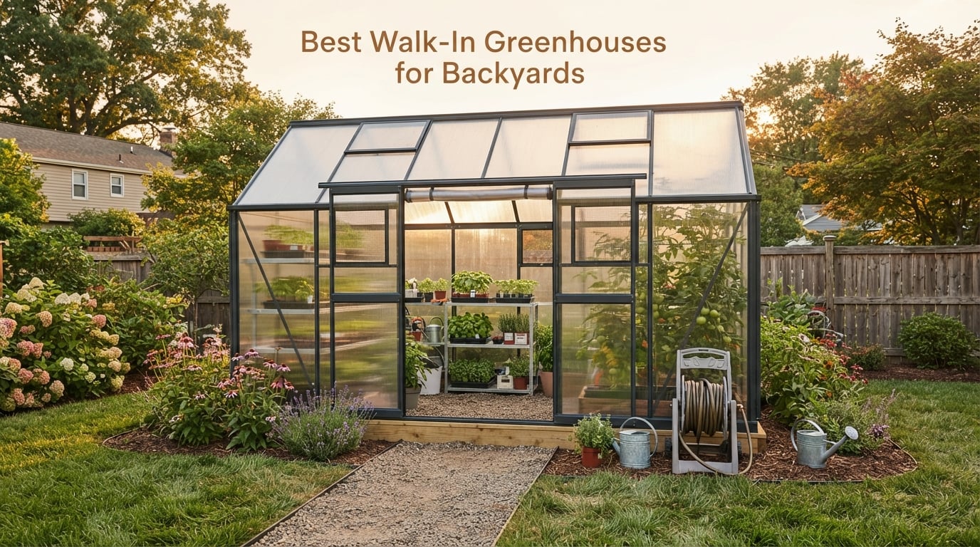 Best Walk-In Greenhouses for Backyards