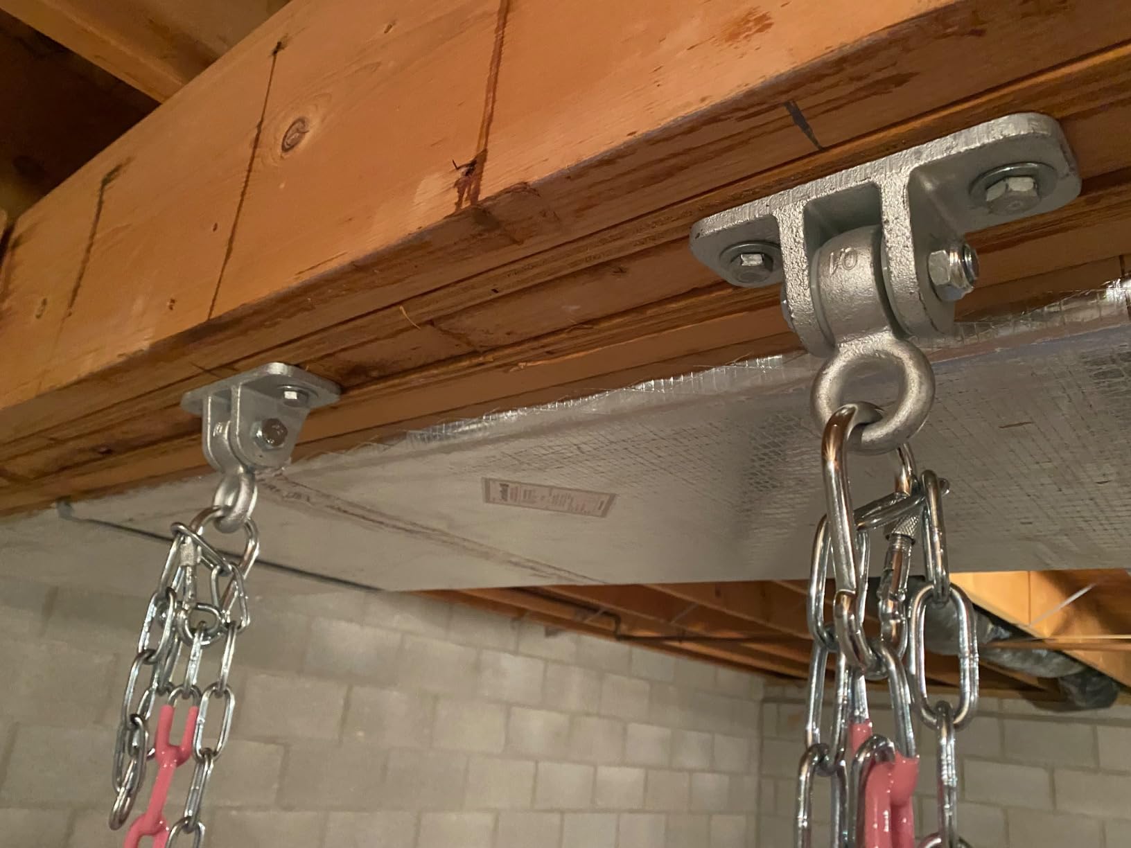 Jungle Gym Kingdom Swing Set Hangers - 2 Heavy Duty Brackets with Locking Snap Hooks for Porch, Patio, Playground - Indoor/Outdoor Hardware & Accessories customer photo 2