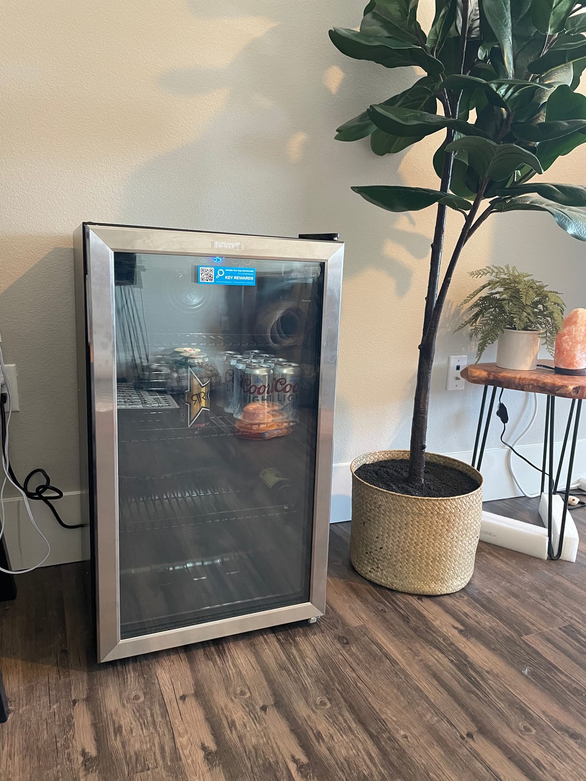 hOmeLabs Beverage Refrigerator and Cooler, 120 Cans Capacity, 3.2 Cu Ft customer photo 2