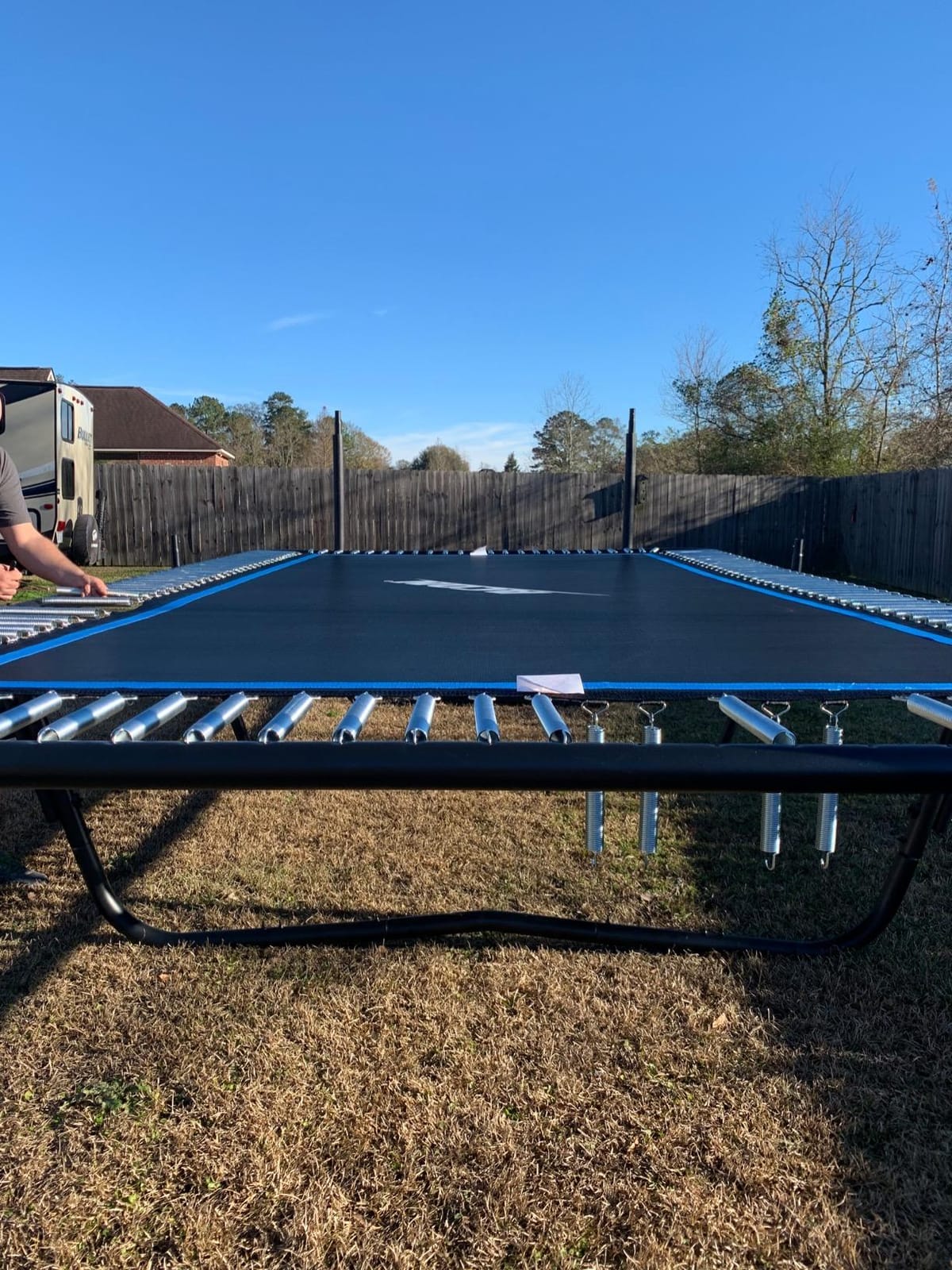 ACON 16 HD Rectangular Trampoline 17x9.8 ft, 140 HD Springs, SafeMat customer photo 2