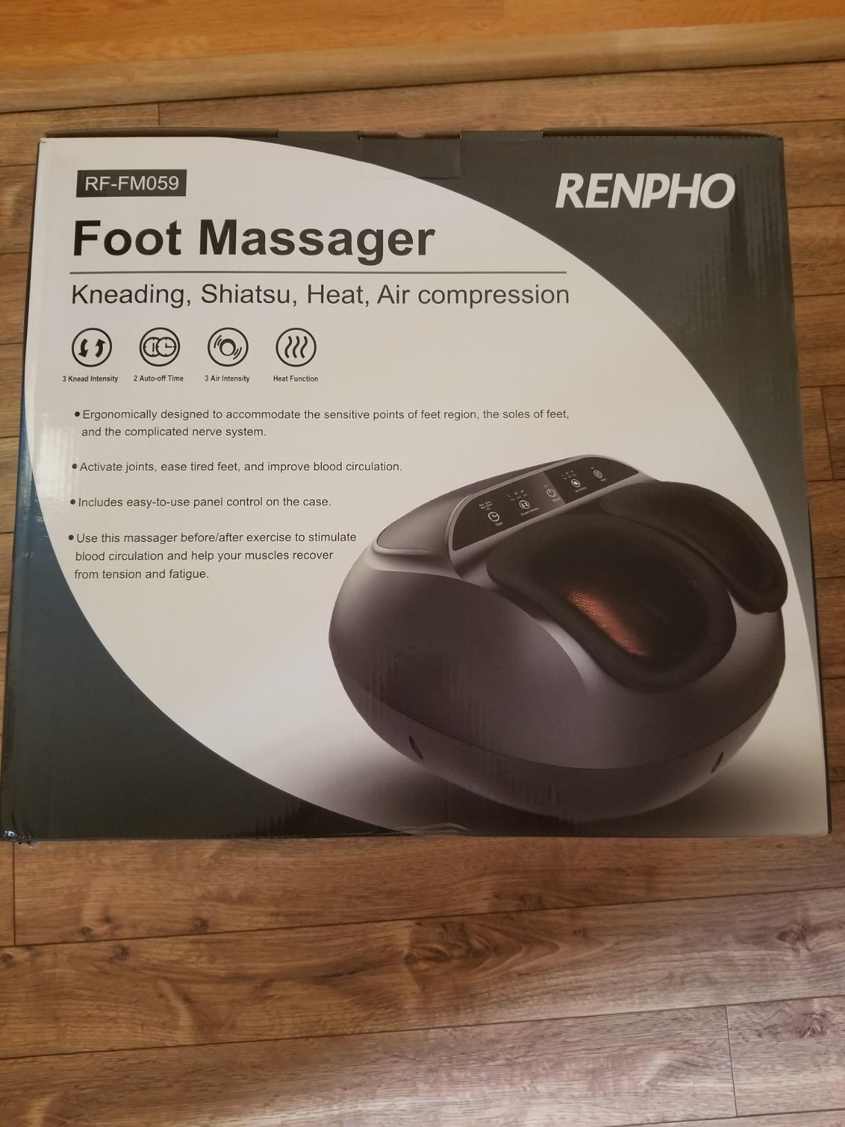 RENPHO Full Foot Massager with Heat, Deep Shiatsu for Plantar Fasciitis customer photo 1