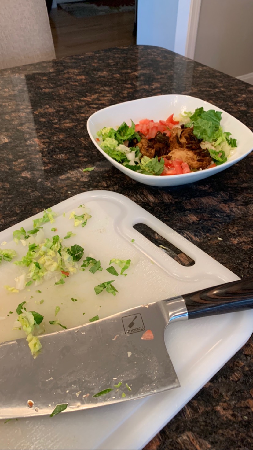 imarku Cleaver Knife 7 Inch, Japanese High Carbon Stainless Steel Chopper customer photo 1