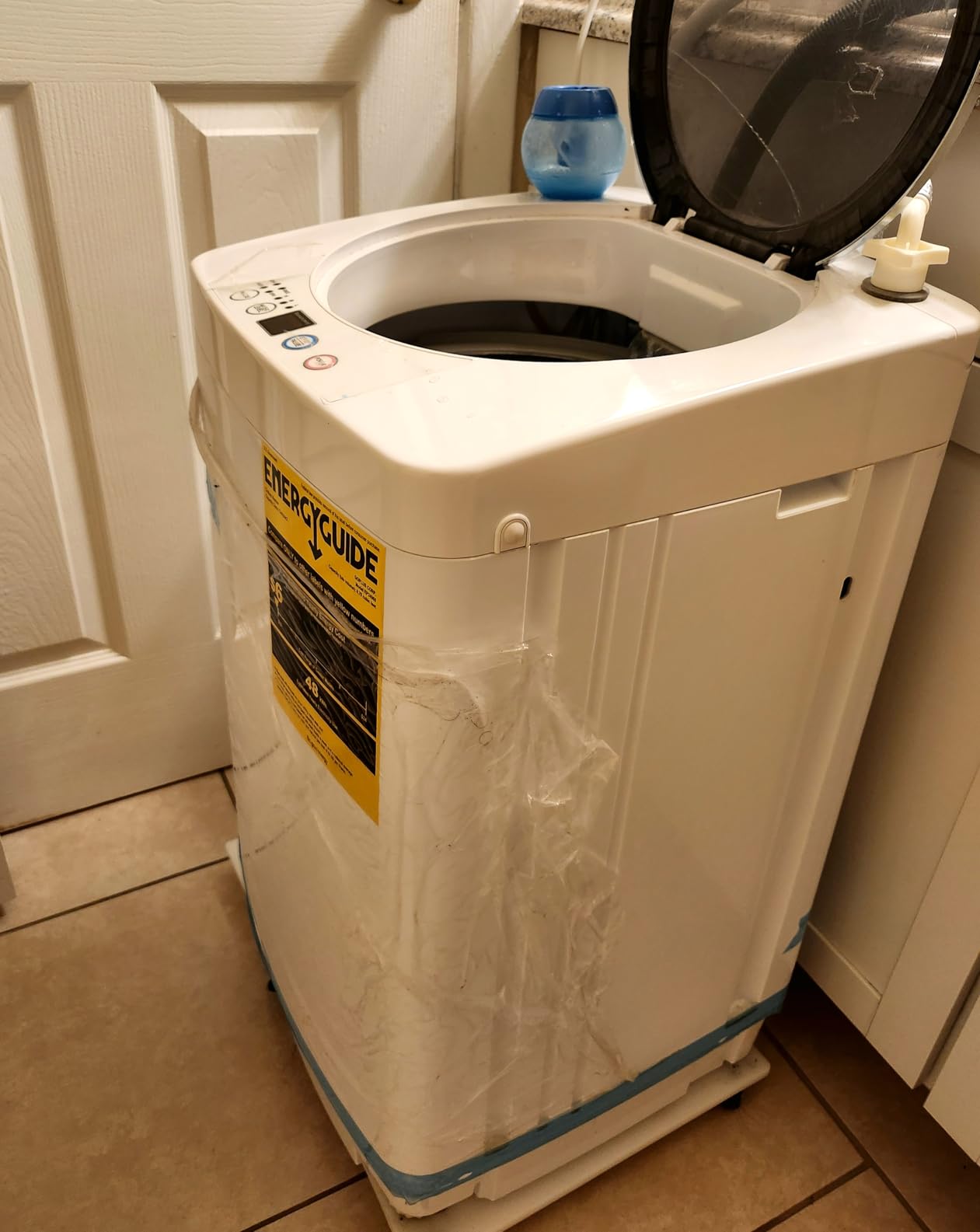 Giantex Portable Washing Machine, Full Automatic Washer and Dryer Combo, with Built-in Pump Drain 8 LBS Capacity Compact Laundry Washer Spin Dryer for Apartment RV Dorm customer photo 1