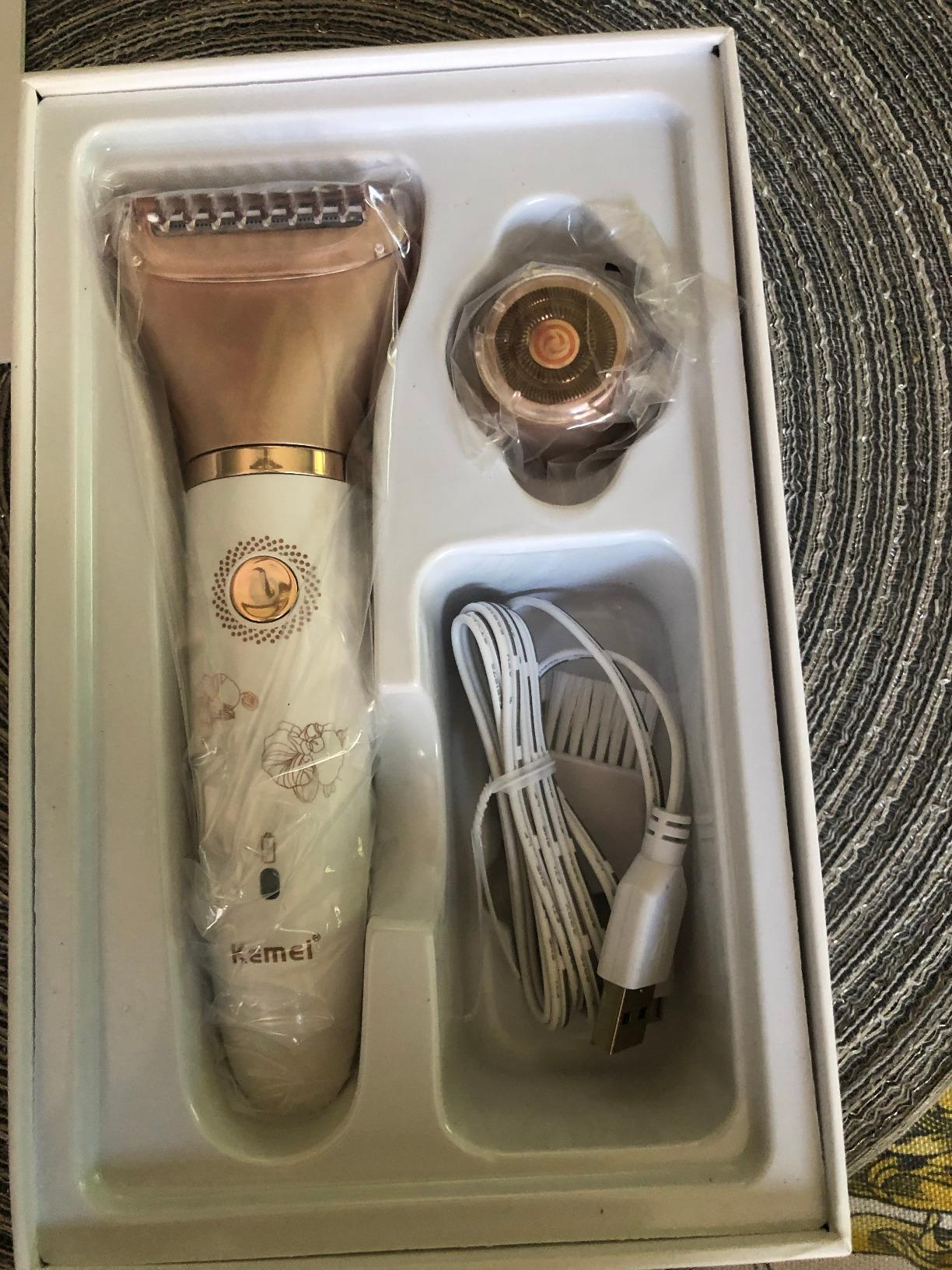 Electric Razor for Women - Painless 2-in-1 Women Shaver Hair Remover for Face, Legs and Underarm, Portable Waterproof Bikini Trimmer Wet and Dry Cordless Lady Hair Removal - Micro USB Recharge customer photo 2