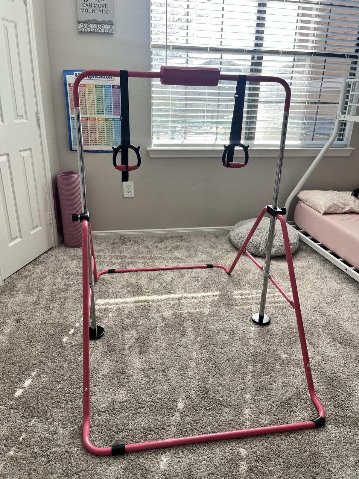 Tepemccu Gymnastics Bars, Adjustable Gymnastic Horizontal Bars for Kids customer photo 1