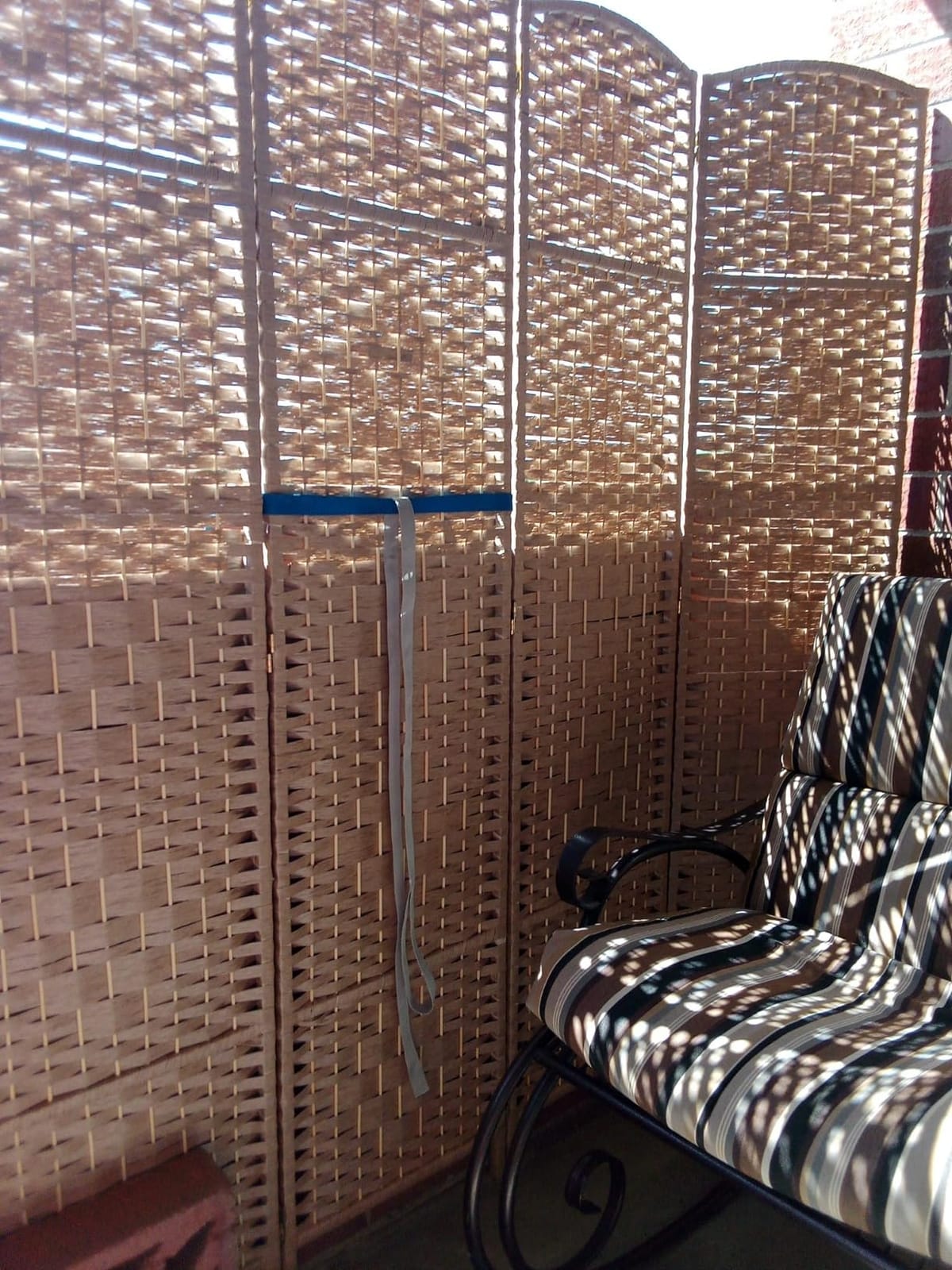 RHF Room Divider Panel,4 Panel Partition Room Dividers Screen, Dark Mocha customer photo 2