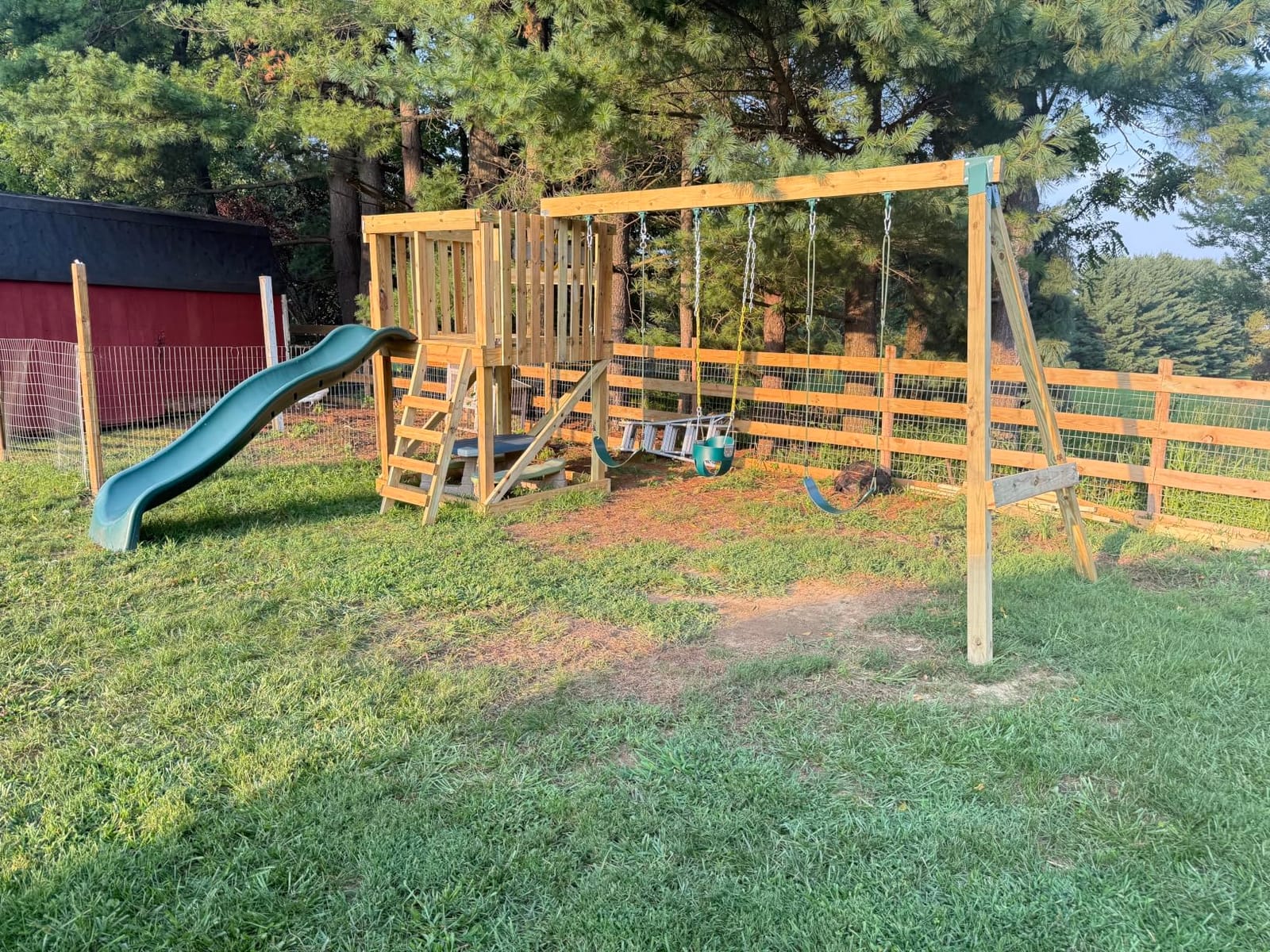BETOOLL A-Frame 2 Brackets Swing Set Bracket with Mounting Hardware (Green) customer photo 2