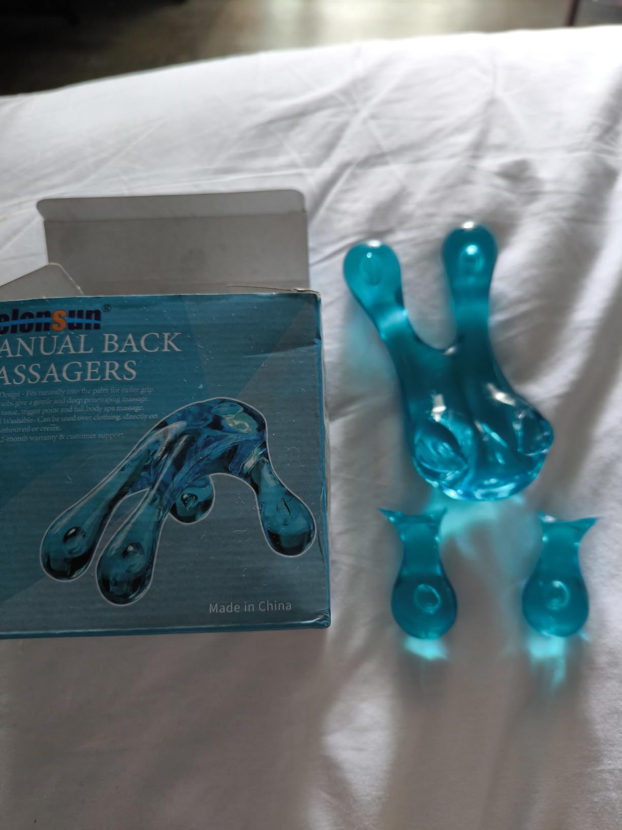 Melonsun Palm Massage Tool - Handheld Four-Point Deep Tissue Massager for Trigger Point, Neck Back Shoulder Pain Relief, Self Massage Between Shoulder Blades, No Therapist Needed customer photo 2