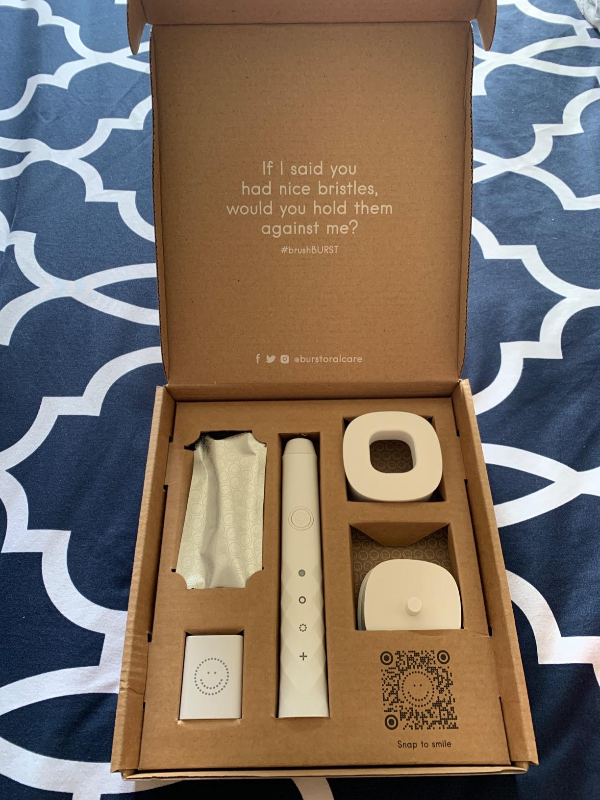 Burst Original Sonic Electric Toothbrush for Adults (White) | Soft Bristle customer photo 1