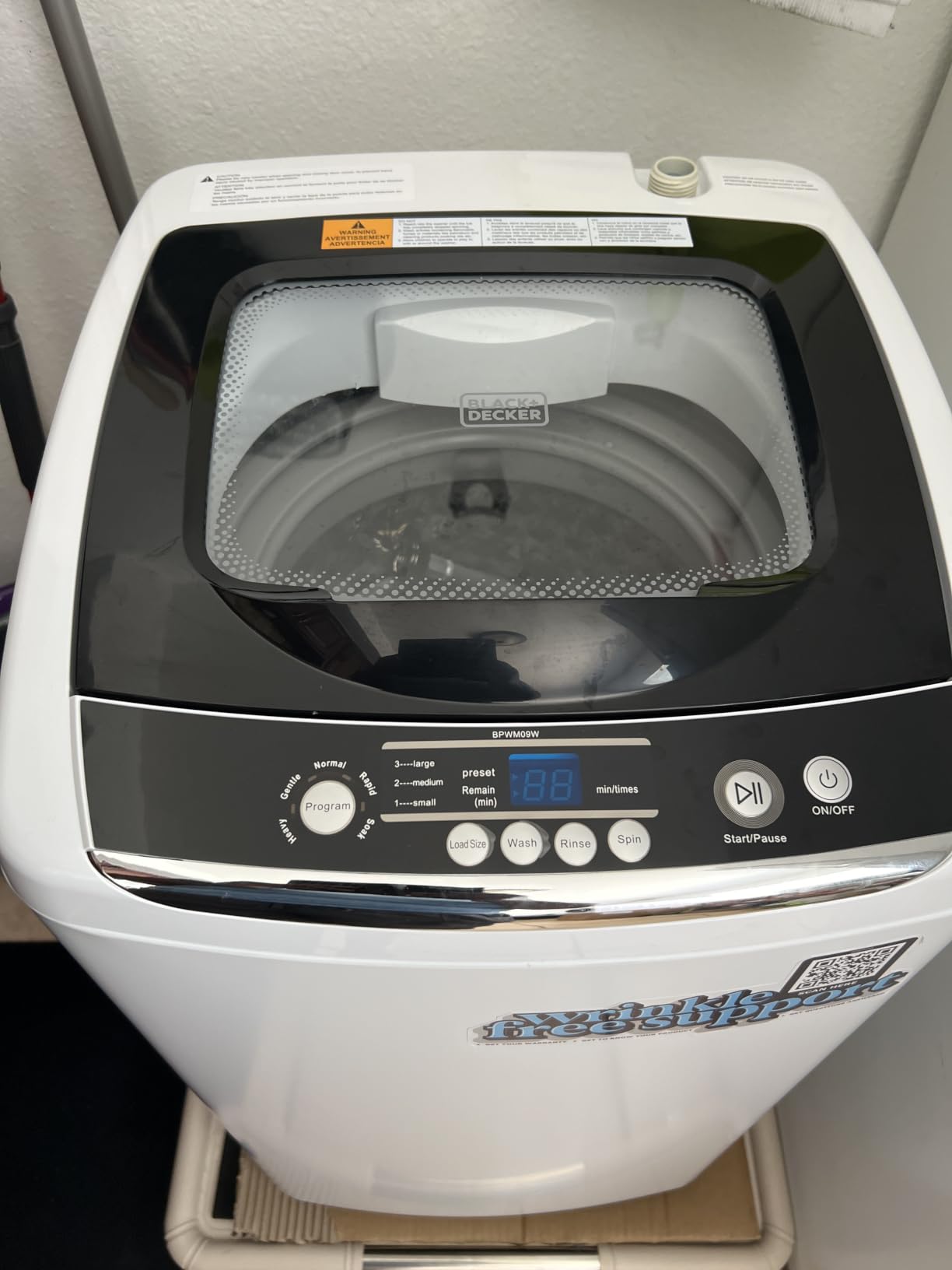 BLACK+DECKER 3.5 Cu. Ft. Portable Dryer, 13.2 lb. Capacity, 120V, BCED37 customer photo 1