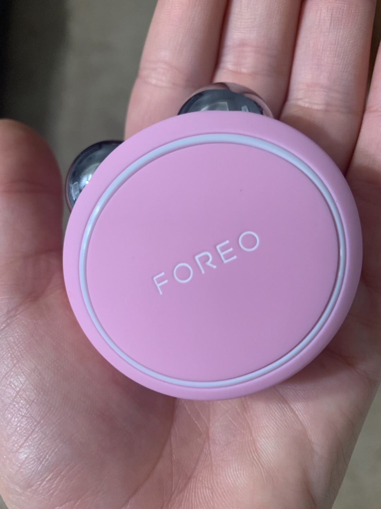 FOREO BEAR mini Microcurrent Facial Device - Instant Face Lift - Pearl Pink customer photo 1