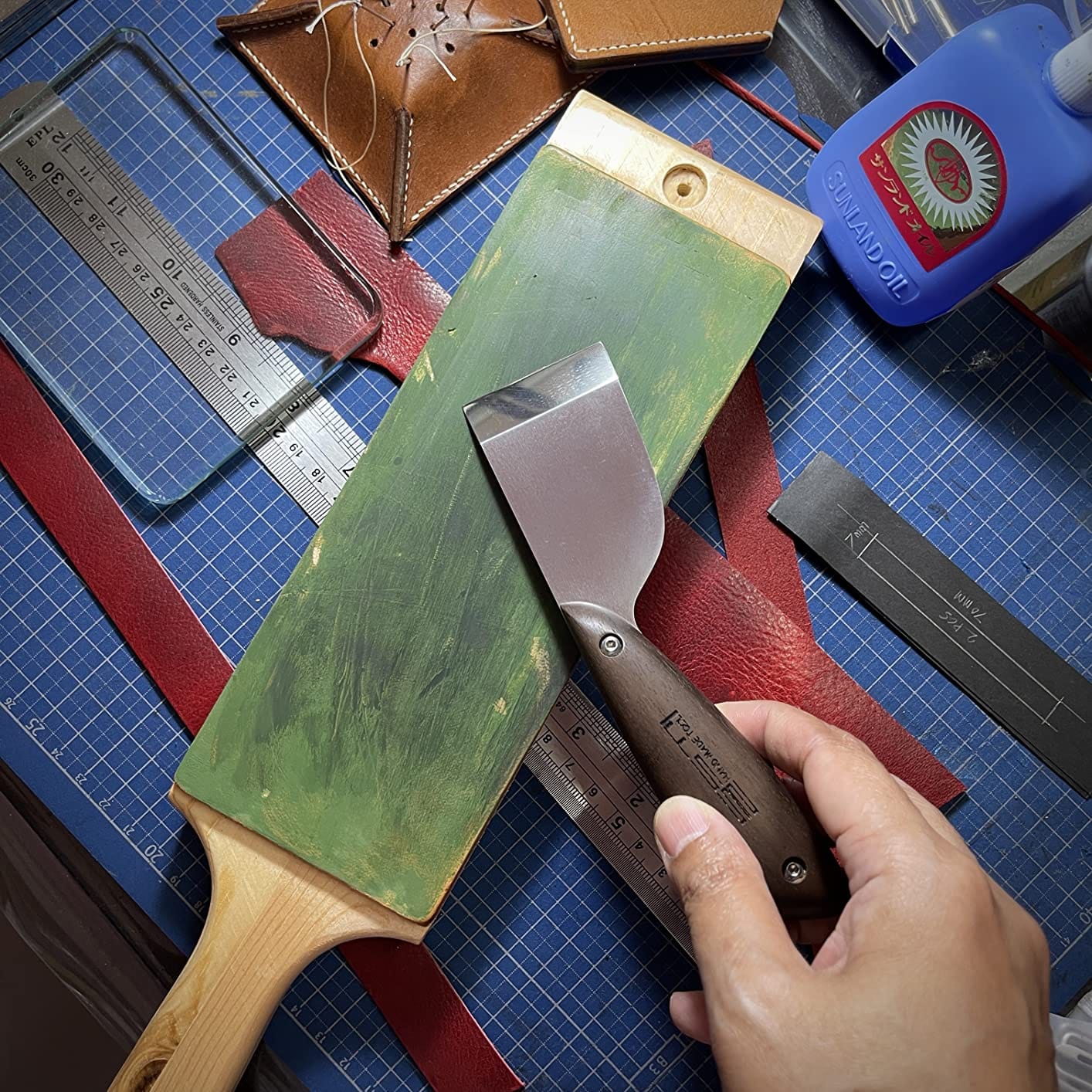 Angerstone Oversize Double Sided Leather Strop Kit(3