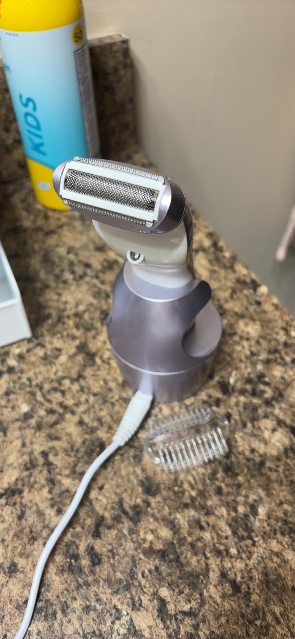 Electric Shaver for Women Electric Razor for Womens Bikini Legs Underarm Public Hairs Rechargeable Trimmer with Detachable Head Cordless Wet Dry Use customer photo 2