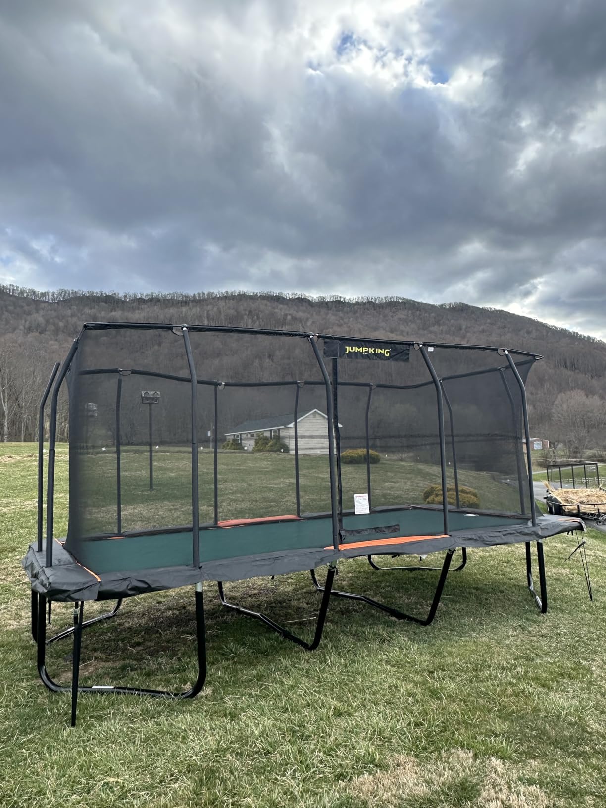 JumpKing Rectangle Trampoline for Outdoor Backyard Fun, Heavy-Duty Quality customer photo 1