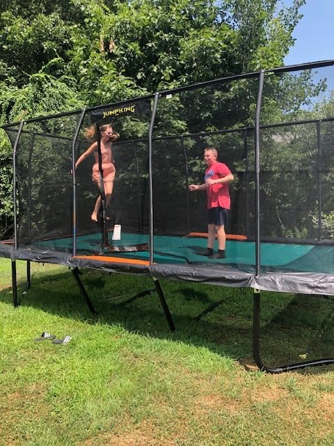 JumpKing Rectangle Trampoline for Outdoor Backyard Fun, Heavy-Duty Quality customer photo 2