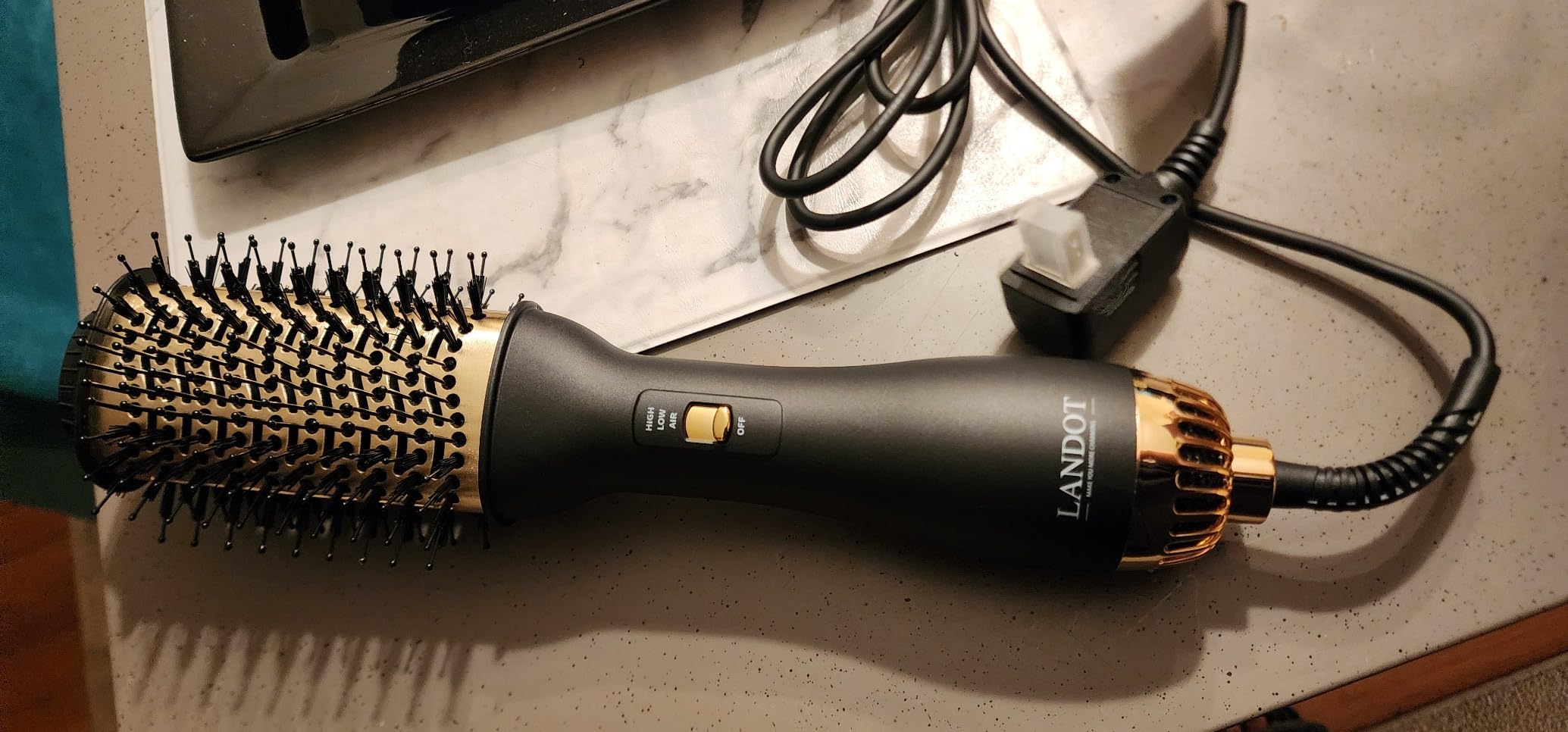 LANDOT Hair Blow Dryer Brush 60mm One-Step Hot Air Styler Blowout Volumizer customer photo 1