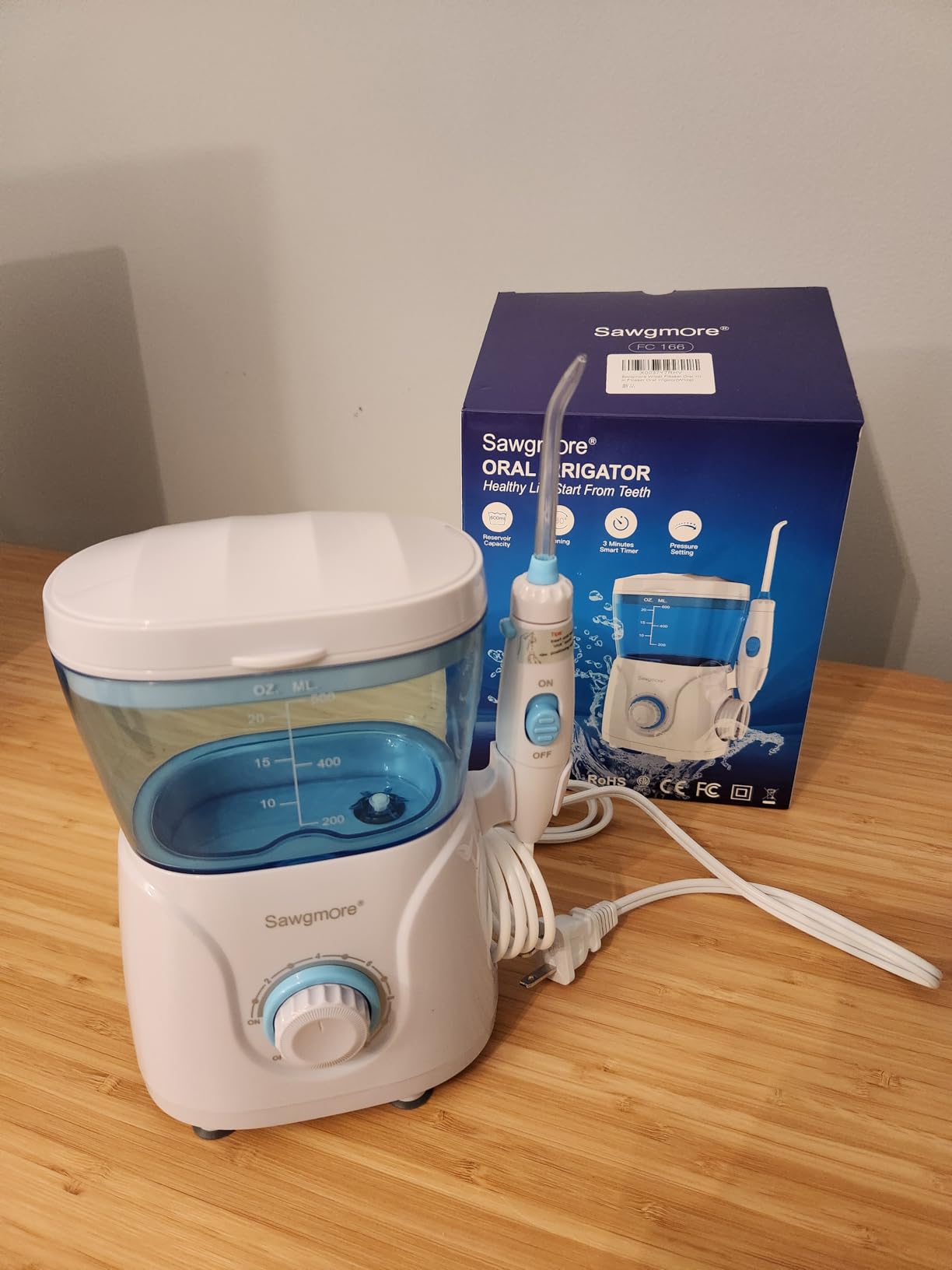 Sawgmore Water Dental Flosser for Teeth, 600ML Electric Oral Irrigator customer photo 1